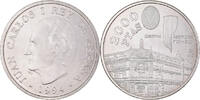 Spain 2000 Pesetas Coin, Juan Carlos I, Madrid, Silver -