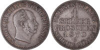 German States Groschen Coin, PRUSSIA, Wilhelm I, Frankfurt -