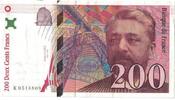 France 200 Francs Eiffel, Fayette:75.2, KM:159a -
