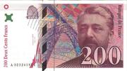 France 200 Francs Eiffel, A.023, Fayette:75.2, KM:159a -