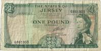 Jersey 1 Pound Banknote, Undated (1963), KM:8b -