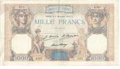 France 1000 Francs Cérès et Mercure, A.657, Fayette:37.1 -