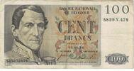 Belgium 100 Francs Banknote, 1954-04-23, KM:129b -