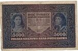 Poland 5000 Marek Banknote, 1920-02-07, KM:31 -
