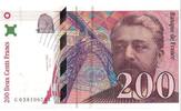 France 200 Francs Eiffel, G.038106593, Fayette:75.3a, KM:159b -