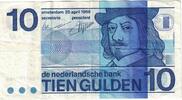 Netherlands 10 Gulden Banknote, KM:91b -