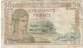 France 50 Francs Cérès, H.12856, Fayette:18.40, KM:85b -