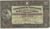 Switzerland 5 Franken Banknote, 1951-02-22, KM:11o -