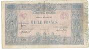 France 1000 Francs Bleu et Rose, L.894, Fayette:36.28, KM:67g -