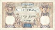 France 1000 Francs Cérès et Mercure, C.370, Fayette:37.1 -
