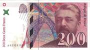 France 200 Francs Eiffel, A.023, Fayette:75.2, KM:159a -