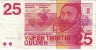 Netherlands 25 Gulden Banknote, 1971-02-10, KM:92a -