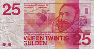 Netherlands 25 Gulden Banknote, KM:92a -