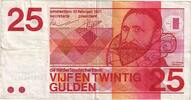 Netherlands 25 Gulden 1971-02-10, KM:92a -