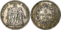 France 5 Francs Hercule, Bordeaux, Silver, KM:820.2 -
