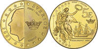 Sweden 5 Euro Carl XVI Gustaf, Fantasy euro patterns, Proof, Goldine -