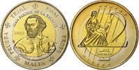 Malta 2 Euro PRUEBA-TRIAL ESSAI., Bi-Metallic -