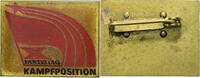 Germany Broche X Partei Tag, Kampf Position, Brass -