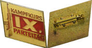 Germany Broche IX Partei Tag, Kampf Kurs, Brass -