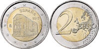 Spain 2 Euro Églises du royaume des Asturies, Bi-Metallic -