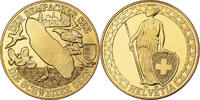 Switzerland Medal Der Sempacher See, Die Schweizer Seen, Copper-Nickel Gilt -