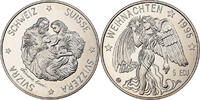 Switzerland 5 Ecu Weihnachten, Copper-nickel -