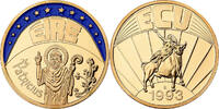 Ireland Medal Ireland - Eire, Ecu Europa, Copper Gilt -