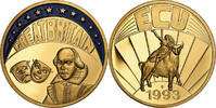 United Kingdom Medaille Ecu Europa, Copper-Nickel Gilt -