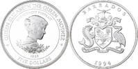 Barbados 5 Dollars Elizabeth II, Proof, Silver, KM:54 -