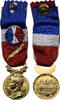 France Medaille Honneur-Travail, République Française, Palme, Excellent -