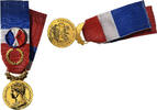 France Medal Honneur-Travail, République Française, Couronne -