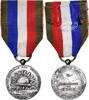 France Medaille Union Nationale des Combattants, WAR, Excellent Quality, Silvered -