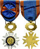 France Medaille Education Civique, Officier, Uncirculated, Gilt Bronze, 36 -