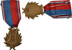France Medaille Confédération Musicale de France, Excellent Quality, Bronze, 38 -