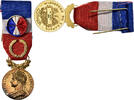 France Medal Honneur-Travail, République Française, Couronne -