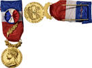 France Medal Honneur-Travail, République Française, Palme, Excellent -