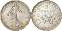 France 2 Francs Coin, Semeuse, Paris, Silver, KM:845.1 -