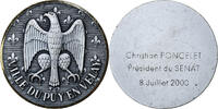 France Medaille La Ville du Puy-en-Velay à Christian Poncelet, Président du -