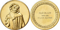 France Medaille Pleurant, Claus Sluter, Gilt Bronze -