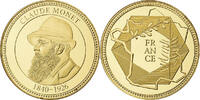 France Medaille Peinture, Claude Monet, Copper Gilt -