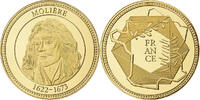 France Medaille Molière, Copper Gilt -