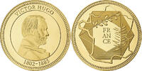 France Medaille Victor Hugo, Copper Gilt -