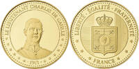France Medaille Lieutenant Charles de Gaulle, Copper Gilt -