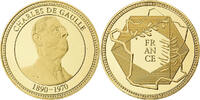 France Medaille Charles De Gaulle, Copper-Nickel Gilt -