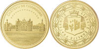 France Medaille Château de Chambord, Copper-Nickel Gilt -
