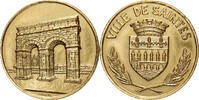 France Medaille Ville de Saintes, Gilt Bronze -