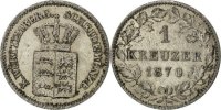 German States Kreuzer Coin, WURTTEMBERG, Karl I, Silver -