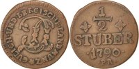 German States 1/2 Stüber Coin, JULICH-BERG, Karl Theodor -