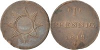 German States Pfennig Coin, FRANKFURT AM MAIN, Frankfurt -