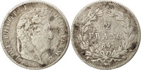 France 1/2 Franc Coin, Louis-Philippe, Lille, Silver -